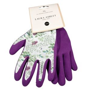 NEW Laura Ashley ELLA Purple Floral All Weather Garden Gloves